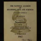 Beatles' Grammy Nomination for' 'Help!' to be Auctioned