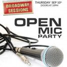 BROADWAY SESSIONS Goes All Open Mic This Week