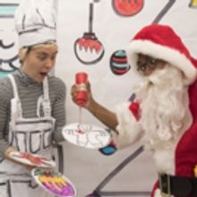 Full Cast and Children All Wrapped Up in CHRISTMAS FEAST