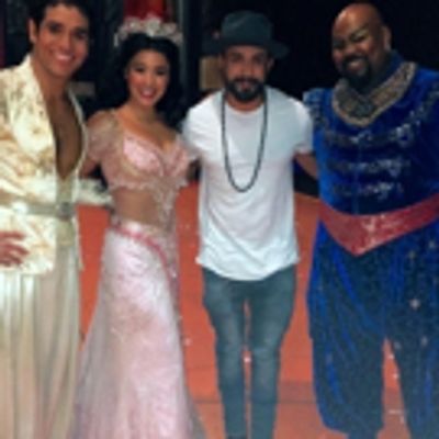 Photo Flash: Backstreet Boy A.J. McLean Visits Broadway&#039;s ALADDIN