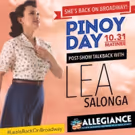 Lea Salonga Will Host Pinoy Day Talkback at ALLEGIANCE Later This Month