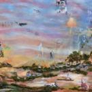 Arica Hilton Completes Grand-Scale Painting AMERICAN ICON