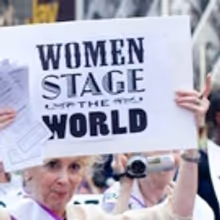 The League of Professional Theatre Women Lead Equality March Through Times Square