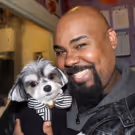 Photo Flash: ALADDIN Cast Members Get Special Visit From Tinkerbelle the Dog