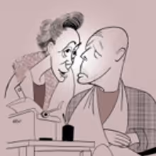 BWW Exclusive: Ken Fallin Draws the Stage - Bruce Willis and Laurie Metcalf in MISERY