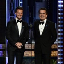 Cynthia Erivo, Jonathan Groff and Brian d'Arcy James Wear GLAAD Pins at 2017 Tony…