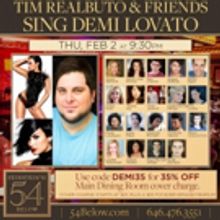 Tim Realbuto and Guests to Celebrate Demi Lovato at Feinstein's/54 Below