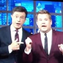 STAGE TUBE: James Corden and Stephen Colbert Team up for a Rendition of 'Me and My Shadow'