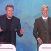 VIDEO: Ellen & James Corden Play 'Finish the Lyric' with Host Jesse Tyler Ferguson Video