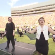 STAGE TUBE: University of Michigan Marching Band Gives Broadway Tribute in Halftime S