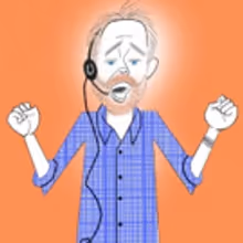 BWW Exclusive: Ken Fallin Draws the Stage - Jesse Tyler Ferguson in FULLY COMMITTED!