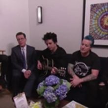 VIDEO: Stephen Colbert & Green Day Sing Affordable Lyrics on LATE SHOW