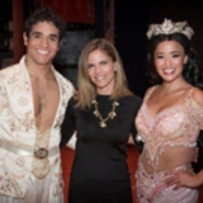 Photo Flash: Natalie Morales Visits ALADDIN