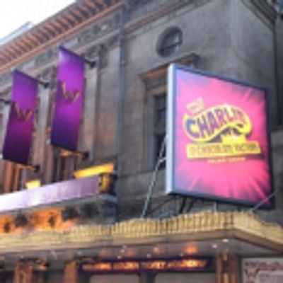 Up on the Marquee: The Lunt-Fontanne Gets Wonkafied for CHARLIE AND THE CHOCOLATE FACTORY!