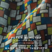 Mary Boone Gallery to Display New Peter Schuyff Exhibit, Today