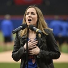 Photo Flash: BRIGHT STAR's Hannah Elless Sings the National Anthem at Mets Game