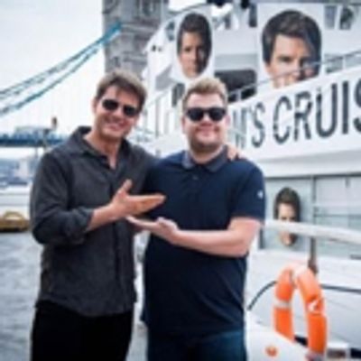 VIDEO: Tom Cruise & James Corden 'Cruise' the River Thames to Celebrate Star's Film Career