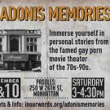 ADONIS MEMORIES Docudrama Gets Immersive Staging at Paddles NYC