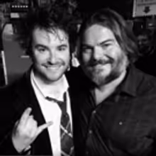 Jack Black Visits Cast Members Backstage at SCHOOL OF ROCK