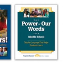 Responsive Classroom Releases THE POWER OF OUR WORDS FOR MIDDLE SCHOOL