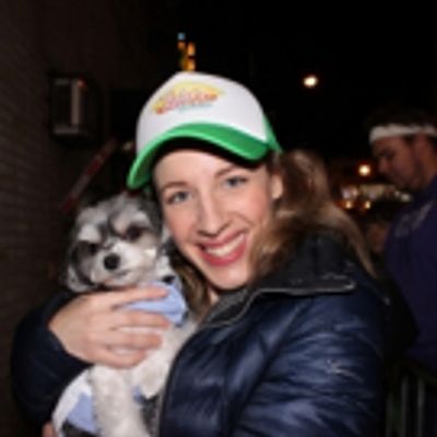 Photo Flash: Tinkerbelle the Dog Follows Her Nose to Broadway&#039;s WAITRESS
