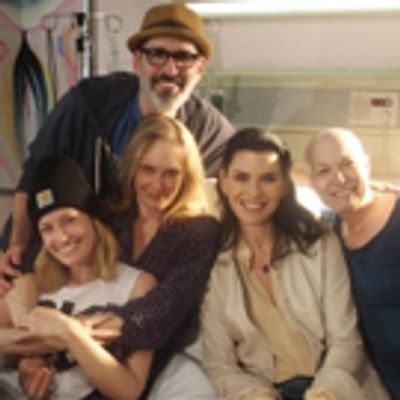 Photo Flash: Julianna Margulies Visits Beth Behrs & Company at MCC Theater's 'A FUNNY THING HAPPENED...'