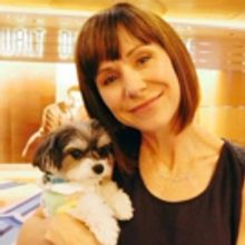 Photo Flash: Broadway's Susan Egan Poses with Tinkerbelle the Dog Aboard the Disney…