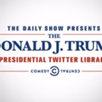 DAILY SHOW WITH TREVOR NOAH Opens Its Doors to Donald J. Trump Presidential Twitter Library
