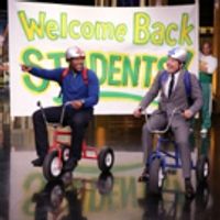 VIDEO: Michael Strahan Talks GMA Gig, Races Jimmy on Giant Tricycles on TONIGHT Video