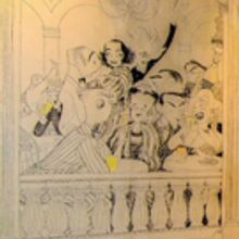 Al Hirschfeld Townhouse Mural, Thought To Be Original, Revealed As Wallpaper