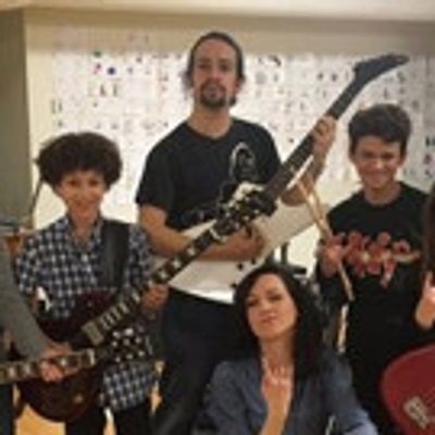 Photo Flash: Lena Hall and SCHOOL OF ROCK Kids Pose with Lin-Manuel Miranda After #Ham4Ham