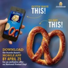 Auntie Anne's' Ups the Ante on National Pretzel Day with FREE Pretzel Giveaway and Ch