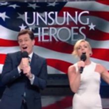 VIDEO: Stephen Colbert & Jane Krakowski Sing a Song for America's 'Unsung Heroes'