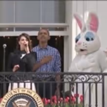 VIDEO: Idina Menzel Performs National Anthem at Today's White House Easter Egg Roll