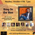 Metropolitan Room to Present BRING ON THE MEN: CELEBRATING THE MEN OF BROADWAY 10/17