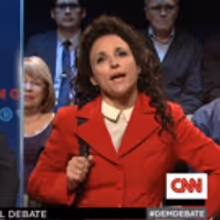 STAGE TUBE: Julia Louis-Dreyfus Channels Elaine in SNL Cold Open