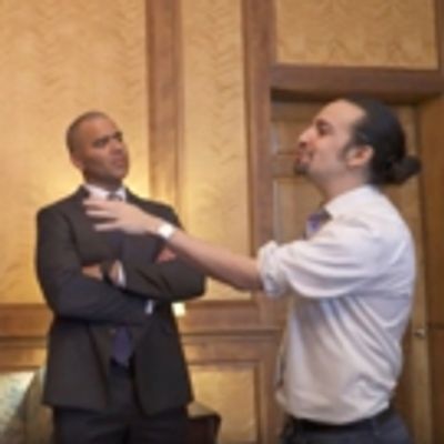STAGE TUBE: Lin-Manuel Miranda Does WEST WING-Style 'Walk & Talk' Scene for #Ham4Ham