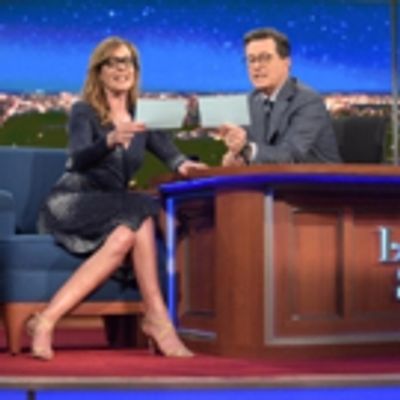 VIDEO: Broadway's Allison Janney Tries Out Stephen Colbert's 'Vocal Warm-Up' Routine