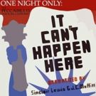 The Peccadillo Theater to Stage Reading of Sinclair Lewis' IT CAN'T HAPPEN HERE