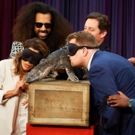 VIDEO: James Corden & Eva Longoria Nuzzle a Giant Lizard & More on LATE LATE SHOW