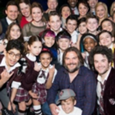 Photo Flash: Jack Black &amp; Paul Rudd Visit Broadway&#039;s SCHOOL OF ROCK!