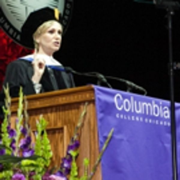 STAGE TUBE: Jane Lynch & Diane Warren Keynote Columbia College Chicago 2016 Commencements - Chicago Theater Video