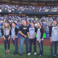 VIDEO: Cast of JERSEY BOYS Sing National Anthem at Dodgers Game Video