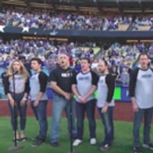 VIDEO: Cast of JERSEY BOYS Sing National Anthem at Dodgers Game
