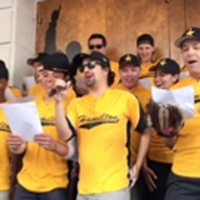 STAGE TUBE: The HAMILTON Softball Team Shows They've Got 'Heart' at #Ham4Ham