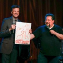 Photo Coverage: Justin 'Squigs' Robertson Draws at Jim Caruso's Cast Party