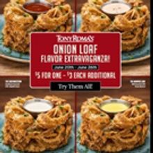 “Ring” in the Day with Tony Roma's World-Famous Onion Loaf