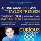 CURIOUS INCIDENT's Taylor Trensch Leads Master Class in NYC Today