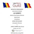 Las Vegas Philharmonic Guild Hosts ROMANIAN RHAPSODY GALA To Honor Lia Roberts, 6/3