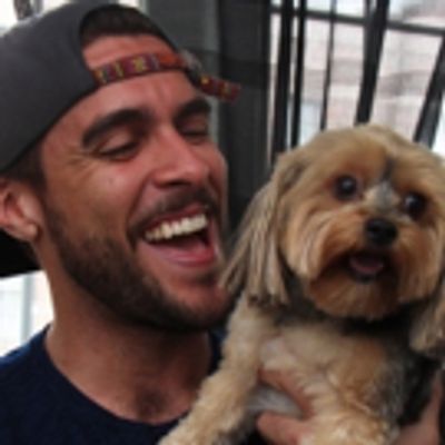 BWW Exclusive: TAILS OF BROADWAY- Josh Segarra Snuggles with Suzy!